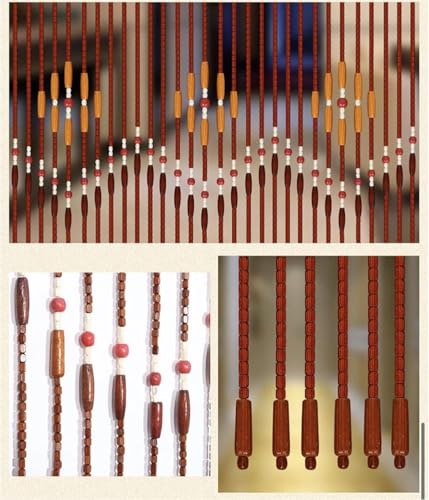 Rideaux de Perles en Bois Sans Enchevêtrement pour Séparation de Pièce - 4