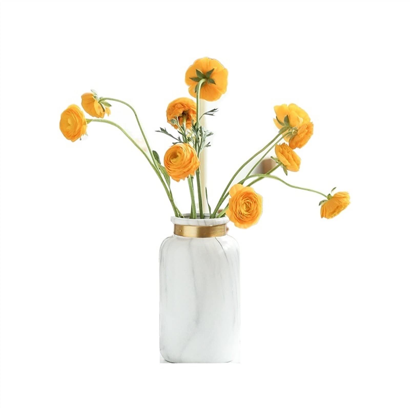 Bzgpmfud Grey Wolf Vase Desktop Simple Household Ceramic Flower Arrangement Creative Decoration Bedroom Decor For Flowers(Grey Wolf)