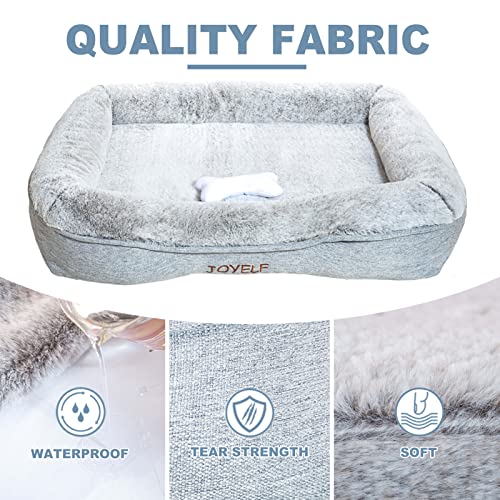 JOYELF Small Memory Foam Hundebett Orthopädisches Hundebett & Sofa mit abnehmbarem, waschbarem Bezug und Abnehmbarer Matte