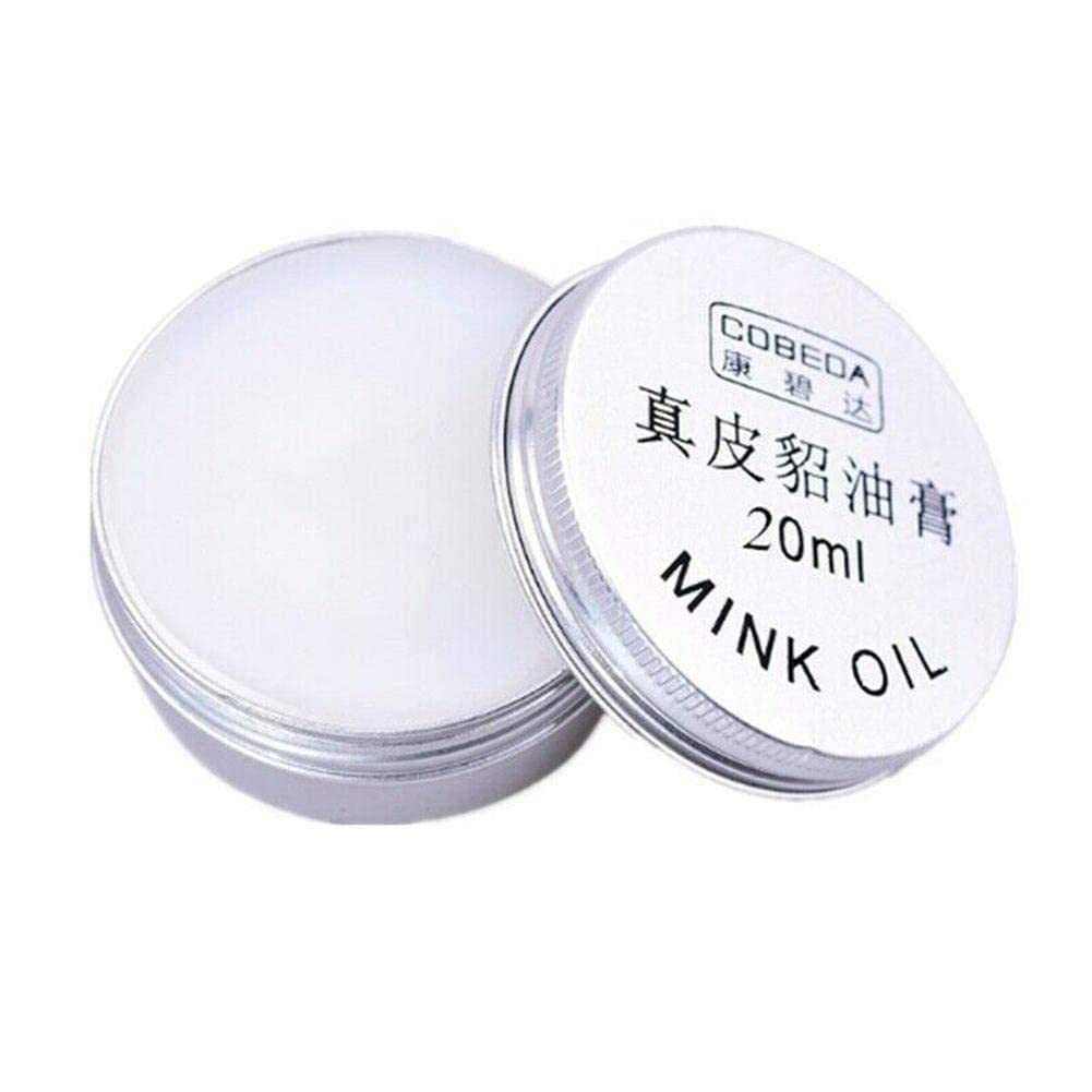 LSHSR20ml Mink Oil Nursing Cream For Leather Clean Nutrition Nursing Gloss Maintenance Leather Cream Oil For Leather Sofas Care Shoes 2pcs