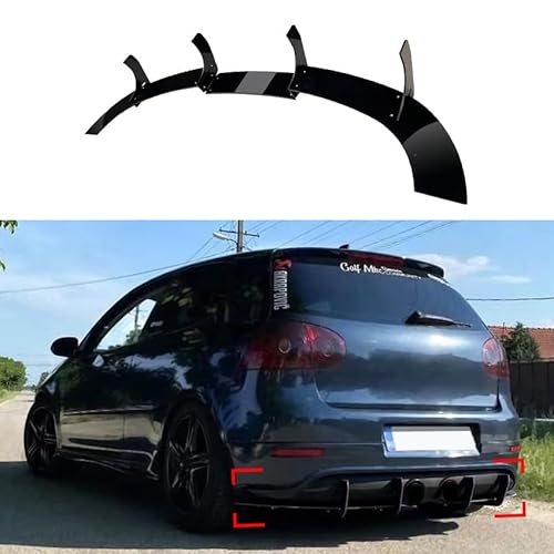 IONZS Auto Heck Lippen Stoßstangenschutz für Volkswagen Golf 5 Golf MK5 R32,Auto Chassis Heckdiffusor Hintere Stoßstange Heckschürze Spoile IONZS Auto Heck Lippen Stoßstangenschutz für Volkswagen Golf 5 Golf MK5 R32,Auto Chassis Heckdiffusor Hintere Stoßstange Heckschürze Spoile