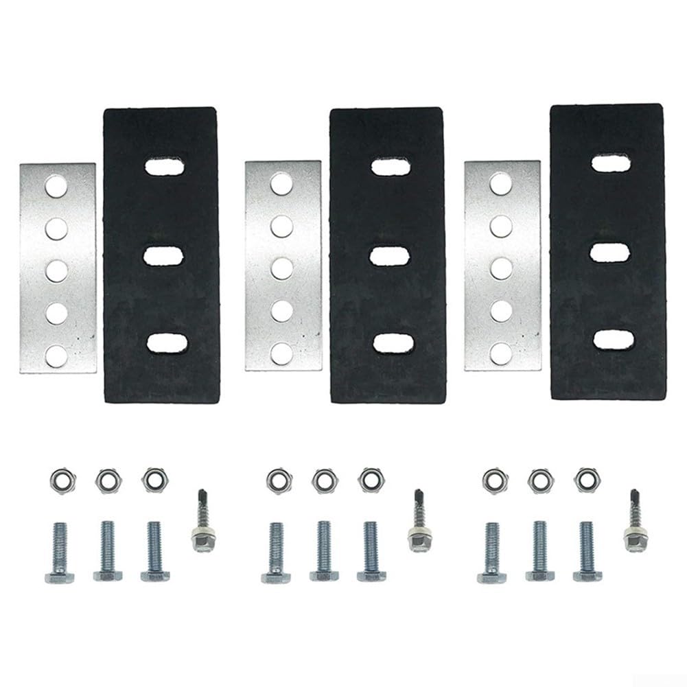 DAZZLEEX 1/4" Stainless Steel 3-Blade Universal Impeller Blade Retrofit Kit For Two-Stage Snow Blower Universal