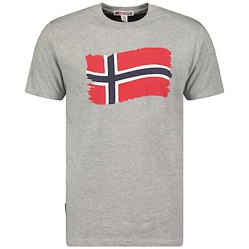 Geographical Norway- Camiseta de Hombre Modelo jorent Gris Claro talla-2XL