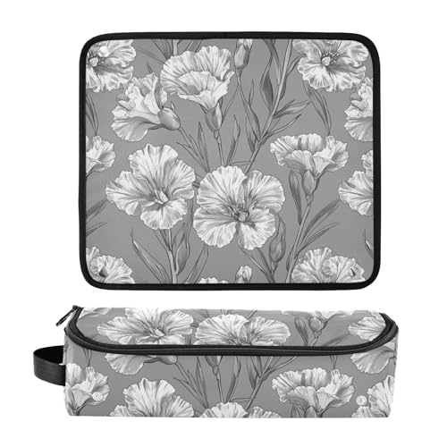 Bolsa de viaje para herramientas de cabello Aesthetic Flowers miniatura 3