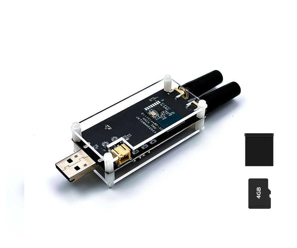 Evil Crow RF V2 Radio Frequency Module Board with Acrylic Case, 300MHz-348MHz, Wireless Signal Transceiver, RF Testing & Security Research Platform for IoT and Hacking Projects