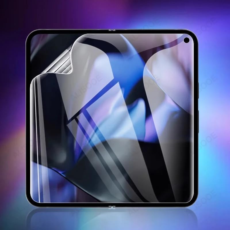 Image of BLACKSHEEP 3-in-1 Matte Finish Screen Protector for Google Pixel 10 Pro Fold 5G, 3-in-1, Bubble Free, Self Healing Unbreakable Membrane Full Coverage with Easy Installation Kit- Transparent