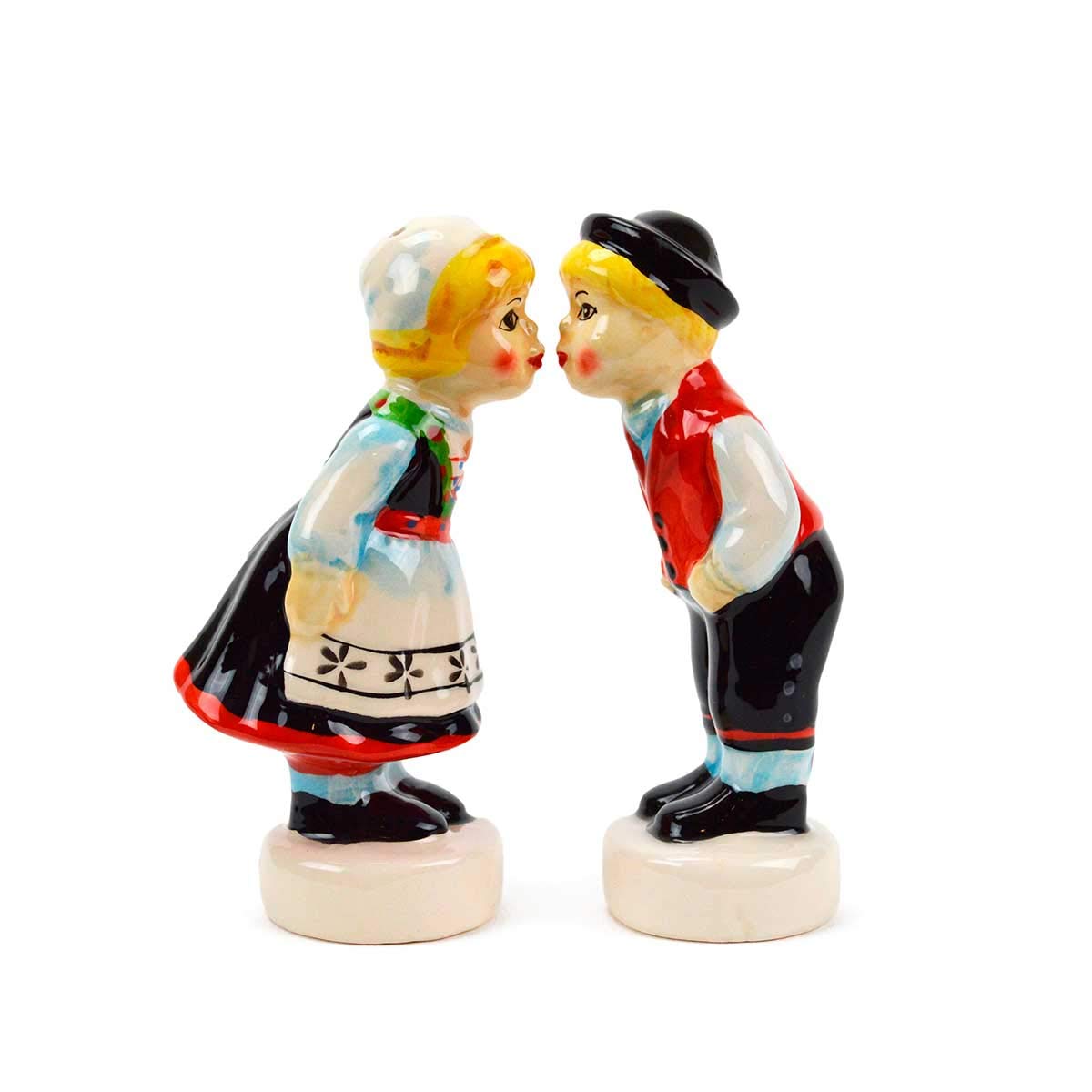 Amazon.com: Norwegian Kissing Couple Collectible Ceramic Salt and