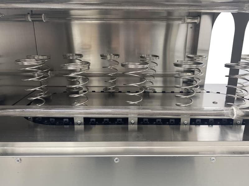 Miniatura 8 de TECHTONGDA Horno de cono de pizza comercial, multiusos, con 12 bases de cono de pizza, bandeja extraíble, horno de pizza eléctrico giratorio de