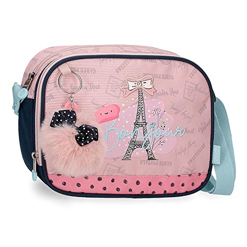 Enso Bonjour Bandolera Dos Compartimentos Rosa 23X17X8 Cms Poliéster
