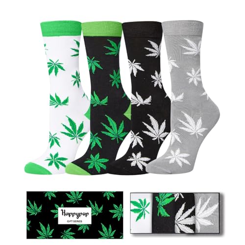 Zmart Weed Gifts for Adult - Weed Marijuana Socks for Women Men, Marijuana Cannabis Gifts