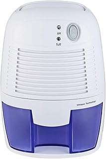 JLDN Deumidificatore 500 ml, rimozione dell'umidità Elettronico Indicatore Mini Deumidificatori Silenzioso Essiccante,White