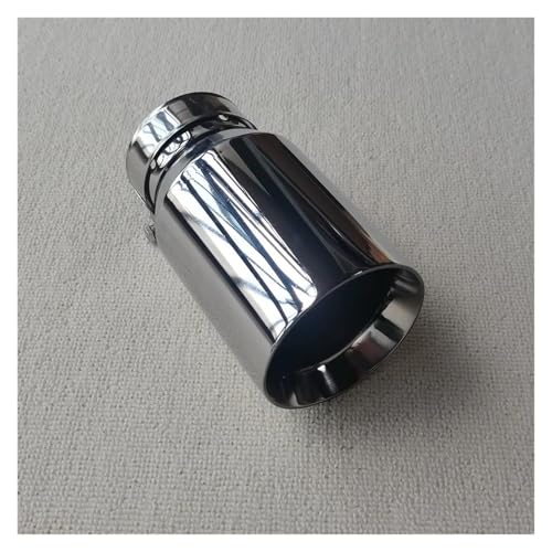 Tuyau d'échappement anti-corrosion 304 argent, embout 63mm à 114mm pour masquer la rouille du pot