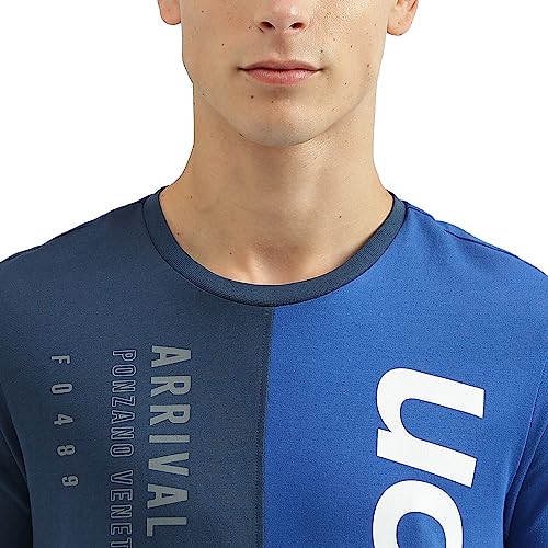 Image of UNITED COLORS OF BENETTON Men's Cotton Printed Regular Fit T-Shirt