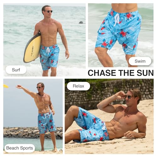 Image of Kanu Surf Men's Big Viper Extended Size Stripe Swim Trunk