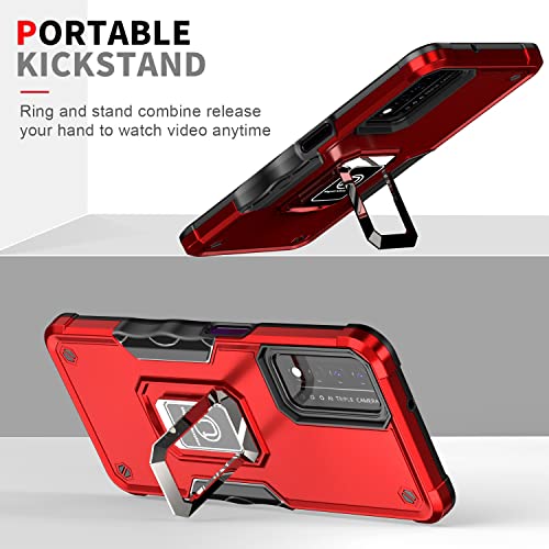 Coque T-Mobile Revvl V + 5G anti-chute de qualité militaire noire - 7