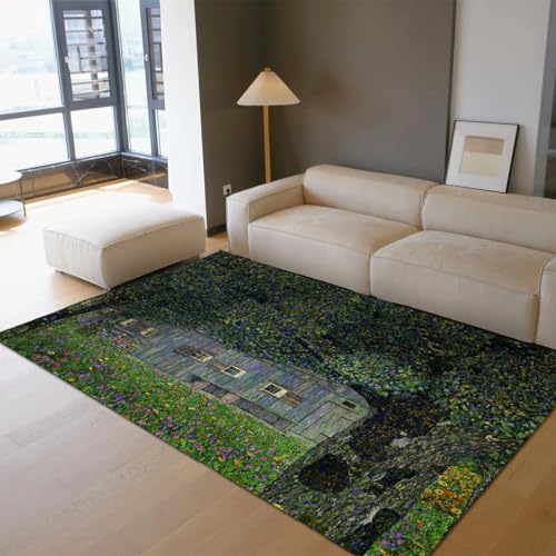 Tapis Antidérapant Lavable Gustav Klimt Vert 140x200 - 3