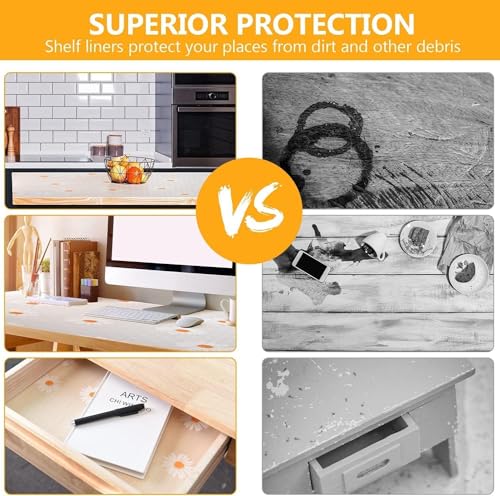 Image of EVA Fridge Shelf Liner Roll, Washable Drawer Mat Sheet, Cut-to-Size Cabinet & Refrigerator Shelf Protector, Food Contact Suitable Multipurpose Kitchen Table Liner Roll, 3 Meter