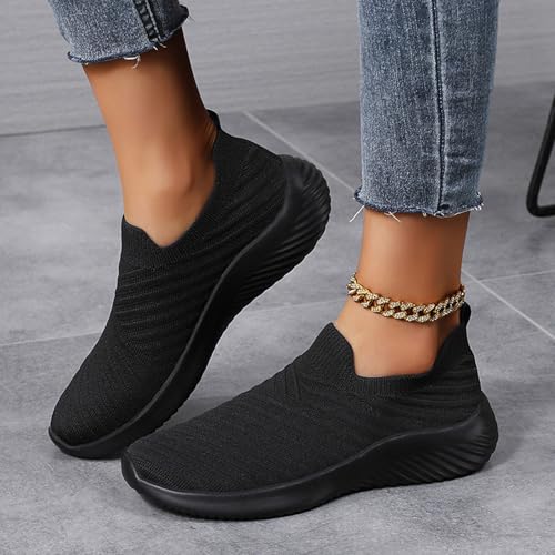 Walking Shoes Women Slip On Casual Comfortable Lightweight Breathable Mesh Sock Athletic Workout Tennis Running Sneakers3