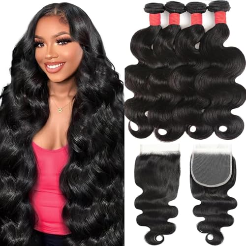 Dayrise 12A Body Wave 4 Bundles with HD Lace Closure