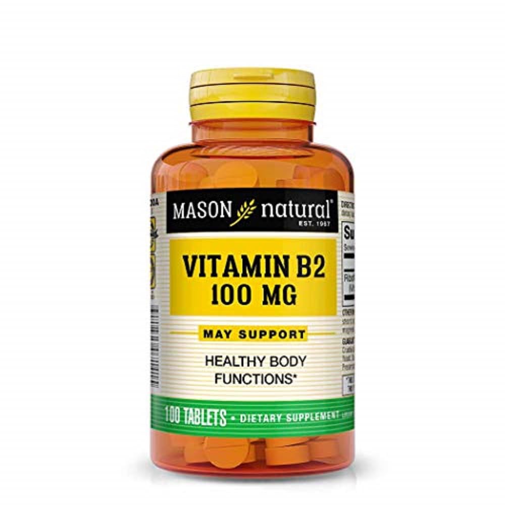 Mason Vitamins Mason Natural B2 100mg Tablets, 100 Count