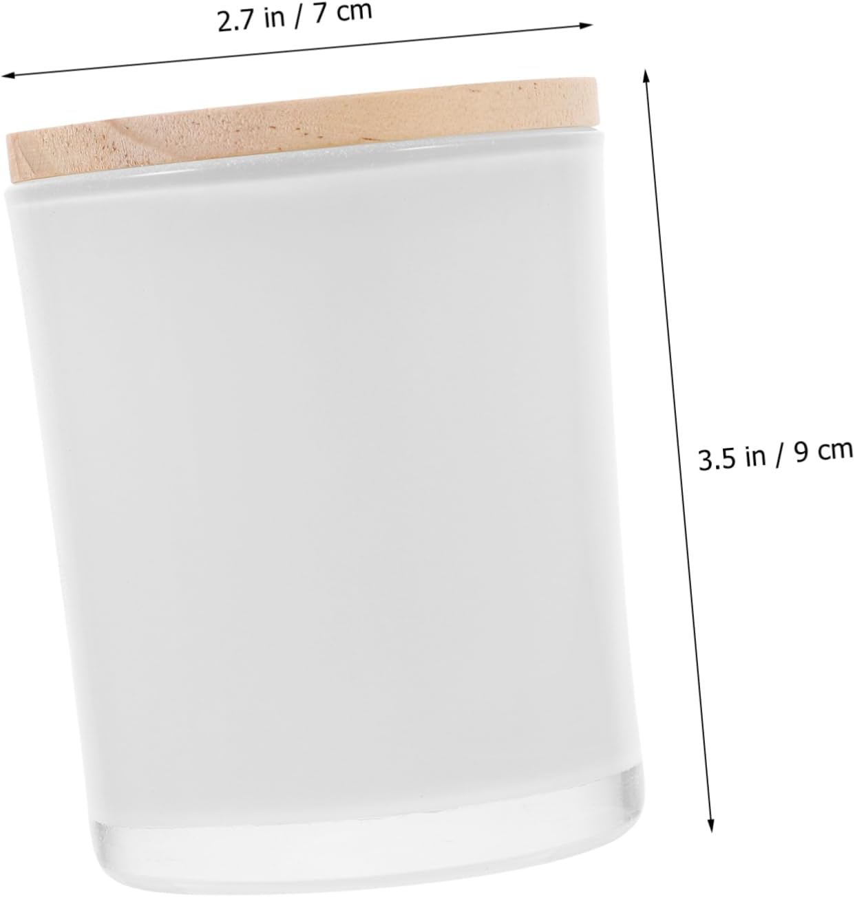 2 pack...Elegant Glass Candle Jar with Lid Aromatherapy Candle Holder for Home Decor DIY Candle Making Unique Sealed Design for Any Room Decoration