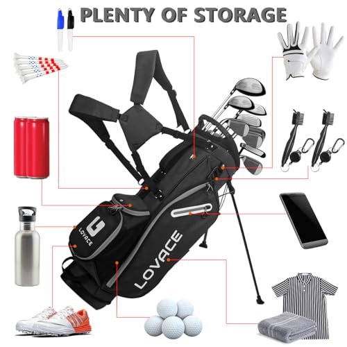 14-Way Golf Stand Bag, Lightweight Golf Bag with Stand for Men and Women - Image 6