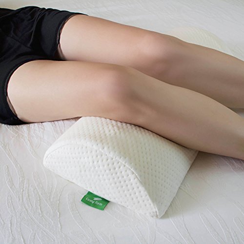 Cushy Form Bolster Pillow for Back Pain - Half Moon Knee Pillows for Sleeping on Side, Stomach, Back - Memory Foam Wedge Helps Support Leg, Neck & Lumbar - Roll Pillow with Washable Cover - Thumbnail 6