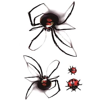 ORDERSHOCK Spider Temporary Multicolor Tattoo Stickers For Male And Female Fake Tattoo Sticker body Art