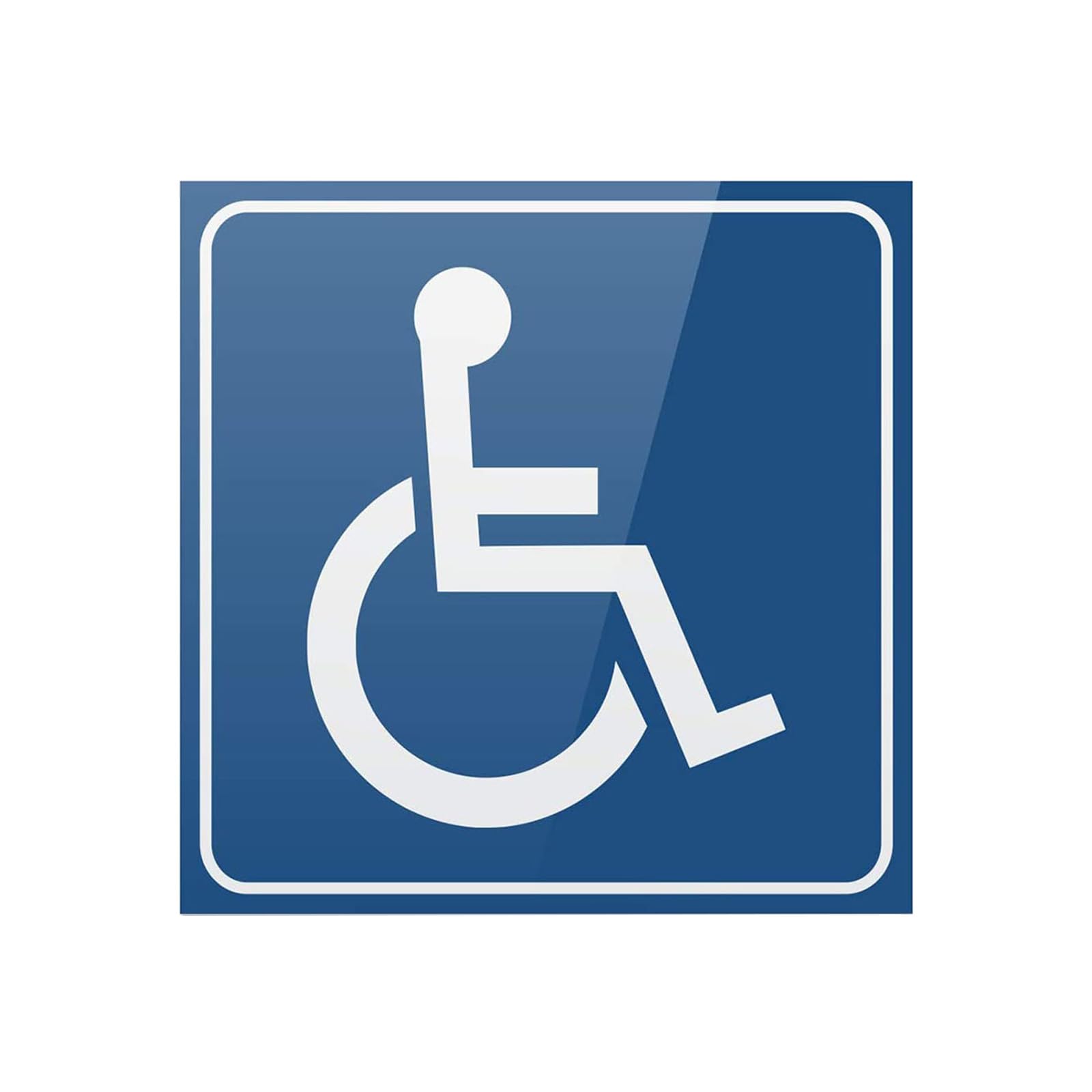 3 Adesivi Toilette: Uomo - Donna - Disabili, in vinile morbido