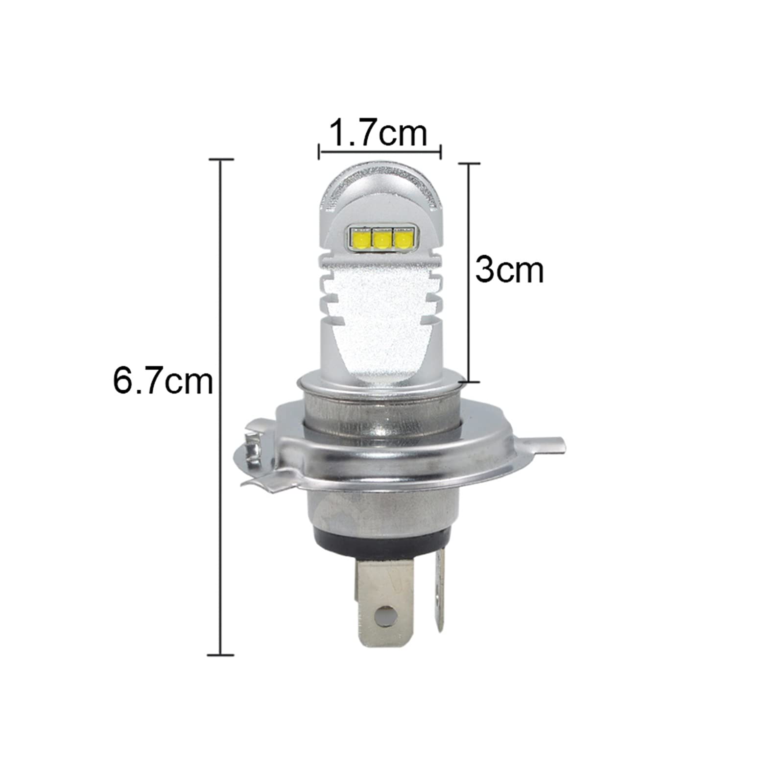 Żarówka ledowa Żarówka LED High Power 30W Ultra Bright H4 Reflektor LED Light Light H4 6000K White 12V-24V