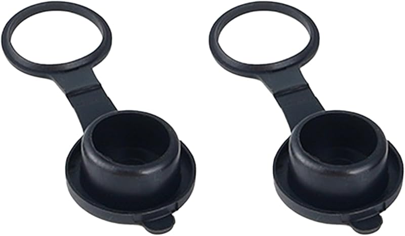 Tampa protetora de borracha para soquete de acendedor automotivo Boguish 12 V, 21 mm – Pacote com 2