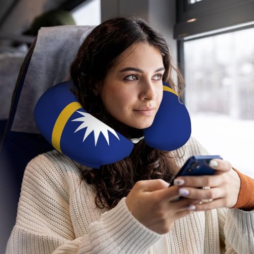 Almohada de viaje de fibra de poliéster negra miniatura 6