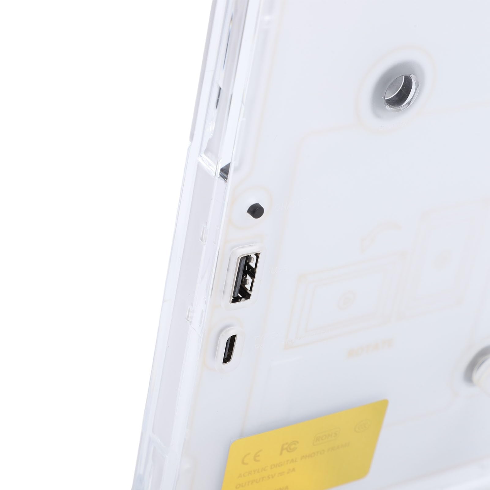 Sonew La Cornice Digitale WiFi da 10 Pollici Ruota Automaticamente con Memoria da 32 GB per il Display HD dell'app VPHOTO (WHITE)