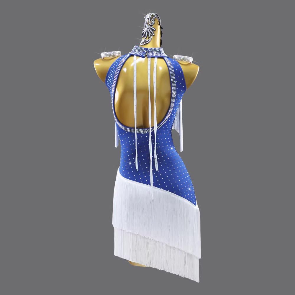 Abito da Ballo Latino Americano Abiti da Ballo con Frange per Bambini Costume da Competizione per Samba Abbigliamento da Tango Professionale da Donna Abbigliamento Cha Cha