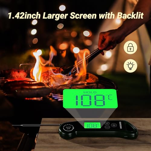 Image of INKBIRD Instant Read Meat Thermometer RHT-11K, 0.5s Fast Reading for BBQ | Super Accurate Detection, Portable Food Thermometer for Cooking, Baking, Deep Frying, Home Brewing