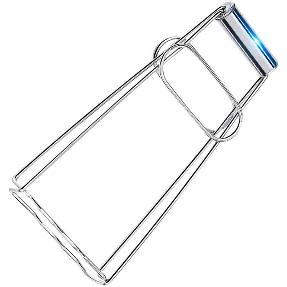 BESTonZON 1pc stainless steel plate holder horehound hot plate gripper hot bowl clip Plate Retriever Tongs cooking pan tongs wide mouth jar tongs foldable dish clip hund clamp translate Pot