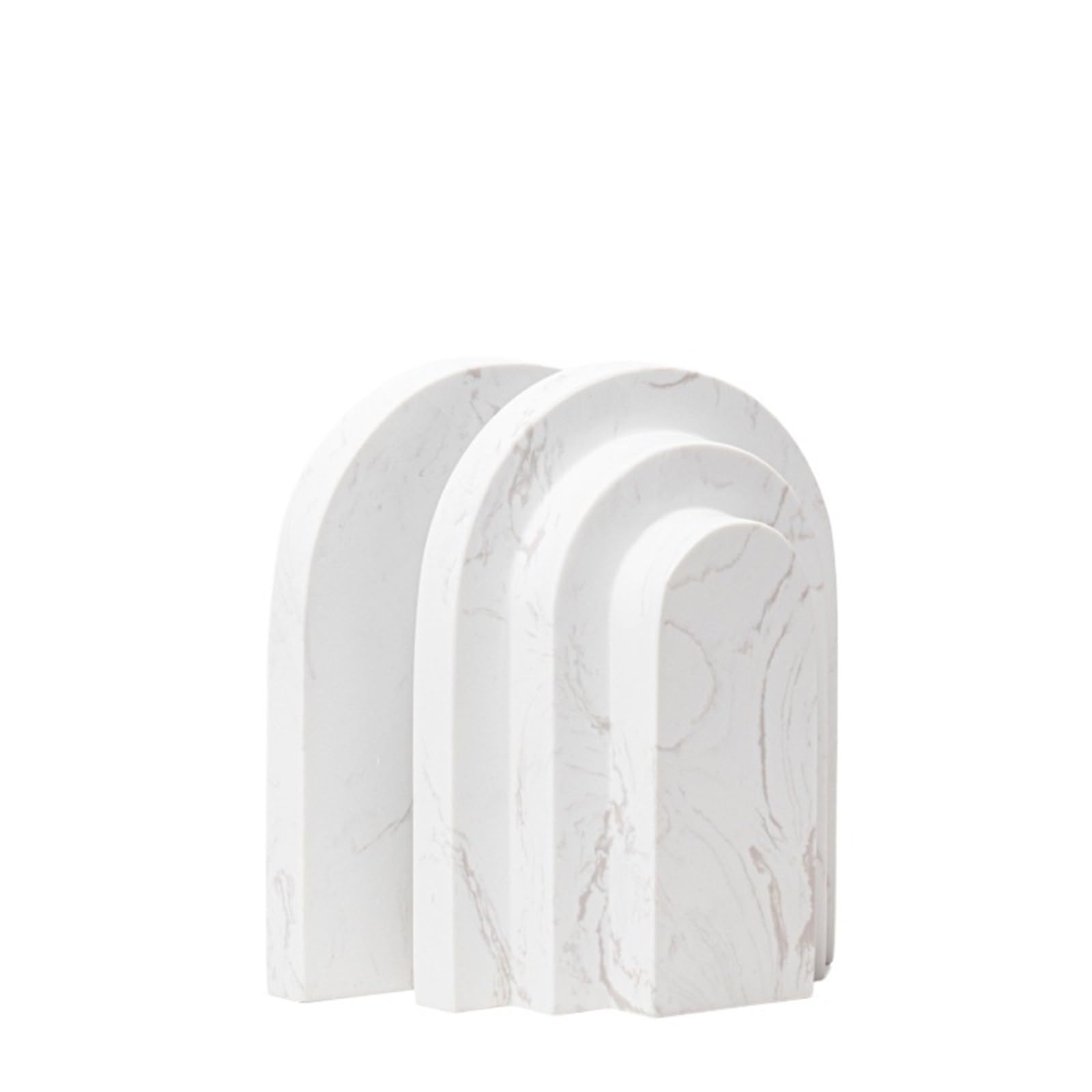 Marble Bookend Marble Bookends Pair Vintage Shape Beige Stone Bookend Book Stand Holder Room Decor Home Decoration