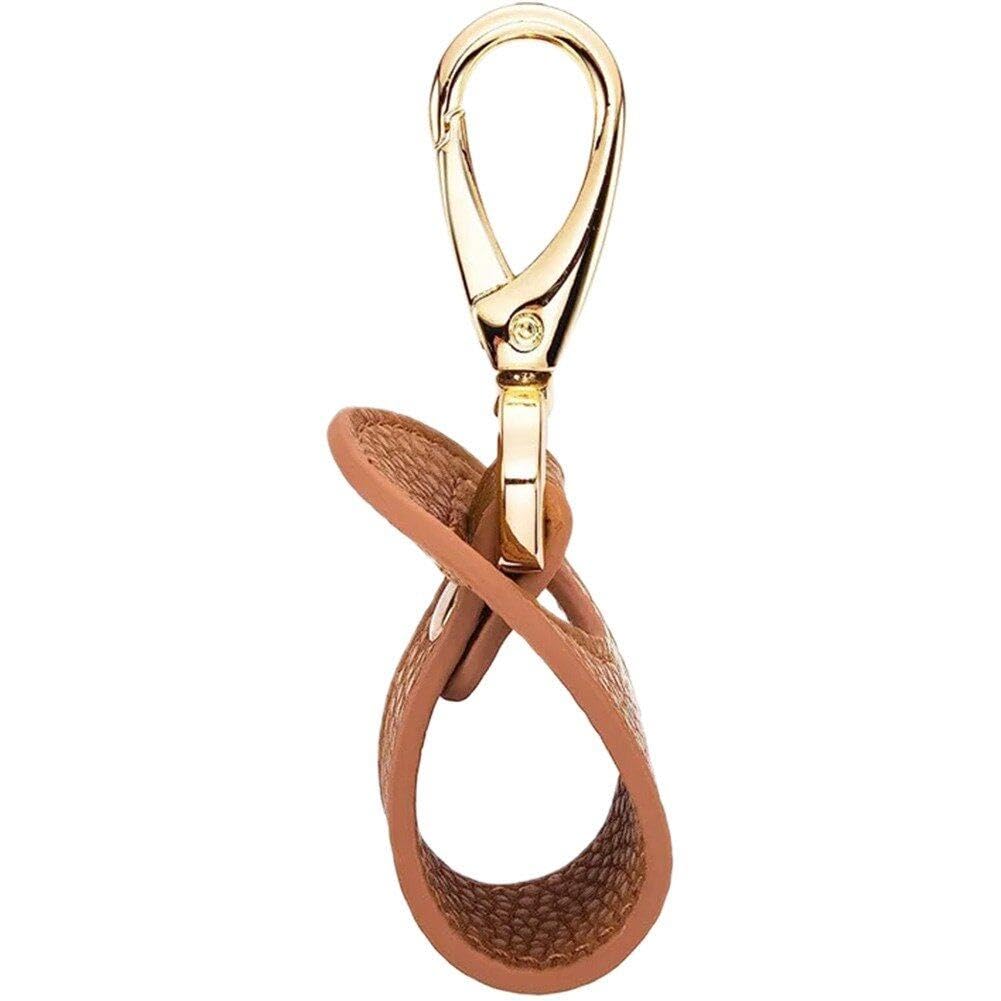 Danlai Brown Travel Hat Clip Leather Handbag Hat Holder Clips Baseball Hat Clip Hat Clip Buckle Portable Hat Clip For Traveling Handbag Wallet Backpack