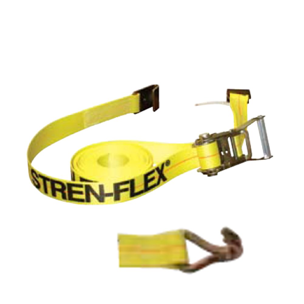 Stren-FlexRTD1027PWH Ratcheting Tie Down with Wire Hooks, 2" x 27'