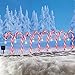 Collections Etc Solar Candy Cane Pathlight Stakes - Set of 8