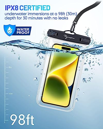 Wasserdichte Handyhülle Rynapac, 2 Pack universelle Unterwasser