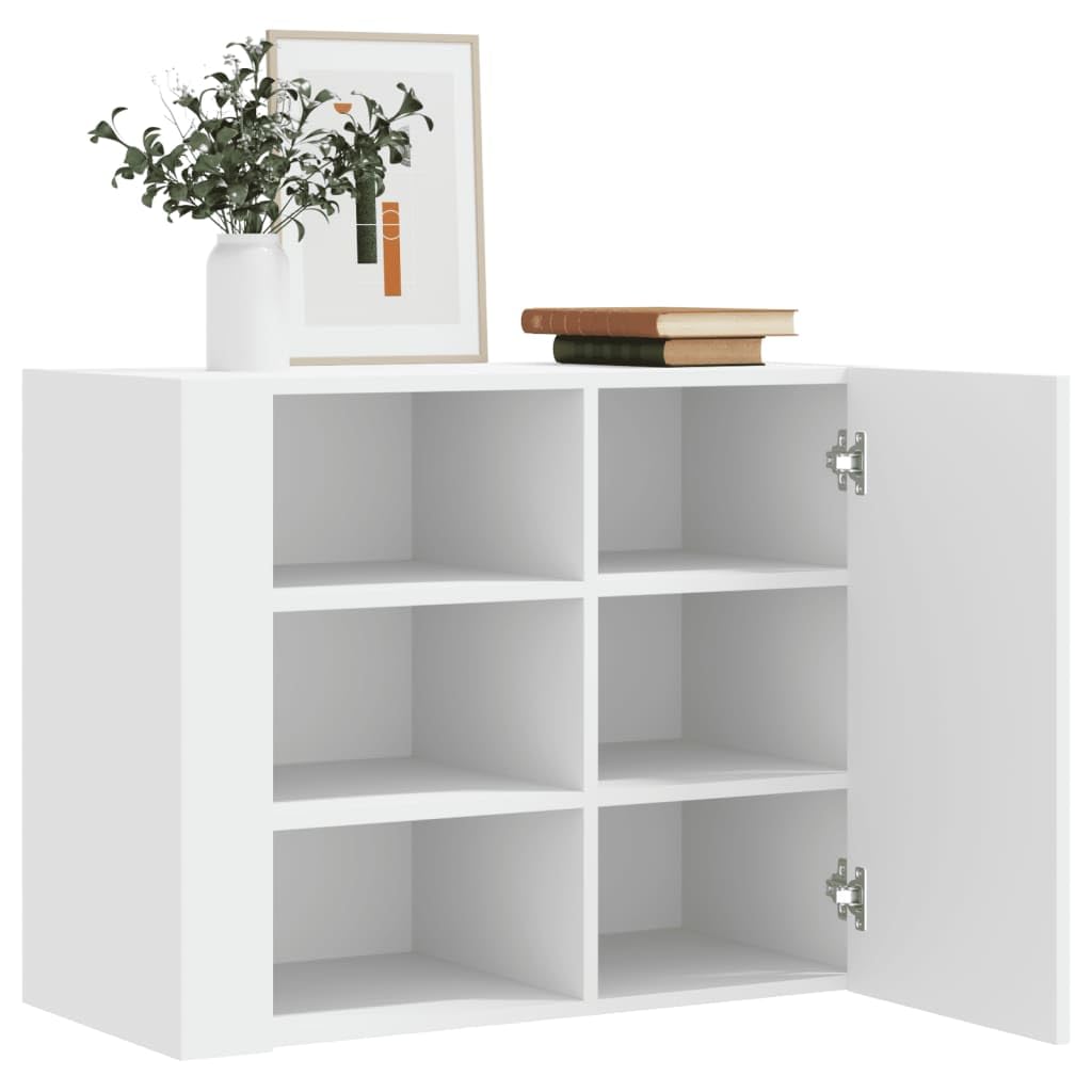 vidaXL Armoire Murale Blanc 75x35x60 cm Bois d'ingénierie