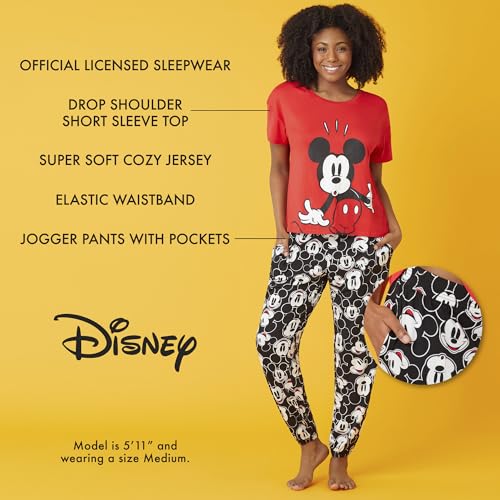 Richard Leeds International Womens Pajama Sets Disney | Hello Kitty |Snoopy Soft Stretch 2 Piece Jogger Lounge Sets for Women4