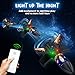 Rocket Launcher for Kids, 300 Feet Flight Altitude Rechargeable LED Spinner Rocket with Remote Control, Parachute Flying Model Rocket Toys, Electric Auto Launch Outdoor Space Toys Gifts for Ages 6-14