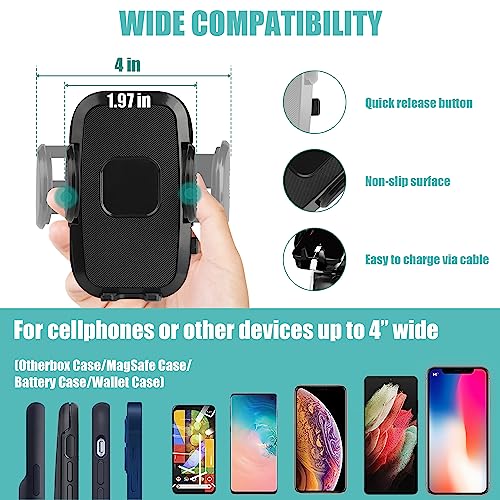 Master Show 2-In-1 Car Cup Holder Cell Phone Holder, Large Car Cup Holder Expander With Phone Holder, Cell Phone Holder For Car, Compatible With Iphone, Samsung & All Smartphones #TOP3