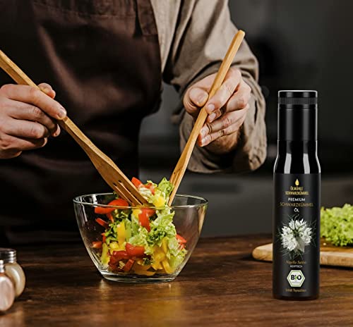 Premium BIO Schwarzkümmelöl - 1. Pressung - 100% kaltgepresst - 100% ägyptisch - naturrein - Lichtschutzflasche aus Miron Violettglas - mühlenfrisch - 1er Flasche (1x100 ml) – Bild 6