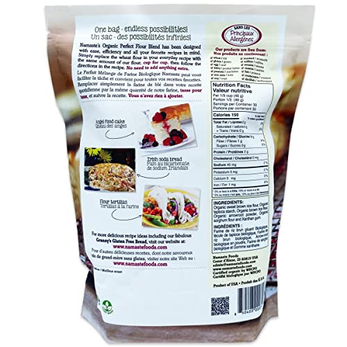 Namaste Foods Gluten Free Organic Perfect Flour Blend, 48 Oz #TOP1