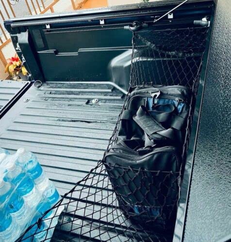 Eaccessories Ea Trunk Organizer Cargo Net For Nissan Frontier 1998-2023-Envelope Style Cargo Net For Suv Truck-Premium Mesh Car Trunk Organizer Vehicle Carrier Storage–Compatible With Nissan Frontier #TOP3