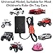 Tosiicop 6V Battery Charger for Kids Ride On Car Toy - 6 Volt Electric Bumper Cars Chargers for Power Wheels ATV Quad SUV Jeep Riding Car Toy Replacement Chargers Adapter Accessories Red
