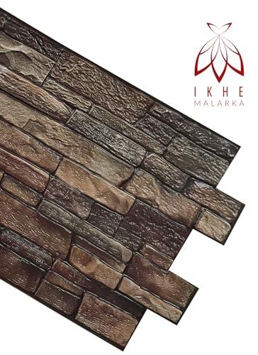 EURODECO | Panneaux muraux Décoratifs 3D 4 m² aspect pierre, 10 pièces, panneaux muraux, revêtement mural, panneaux de plafond, revêtement PVC, carrelage imitation tatouage mural – vue 2
